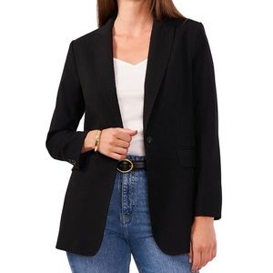 NWT Michael Kors Collection Women's Black One-Button Blazer Jacket Size 0